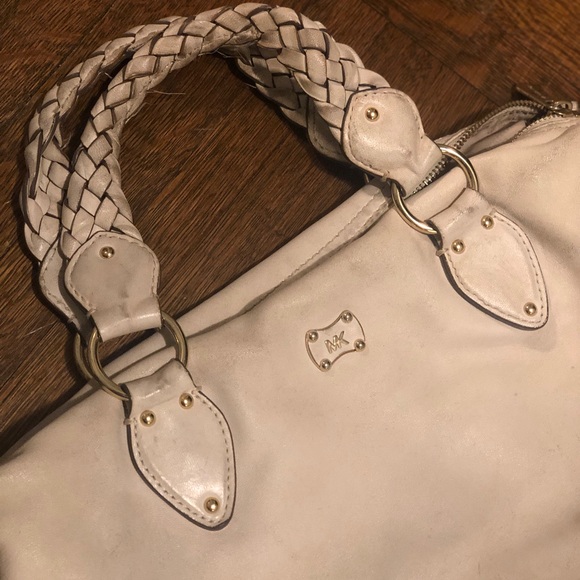 Michael Kors Satchel w/ braided handles + strap - Picture 3 of 6